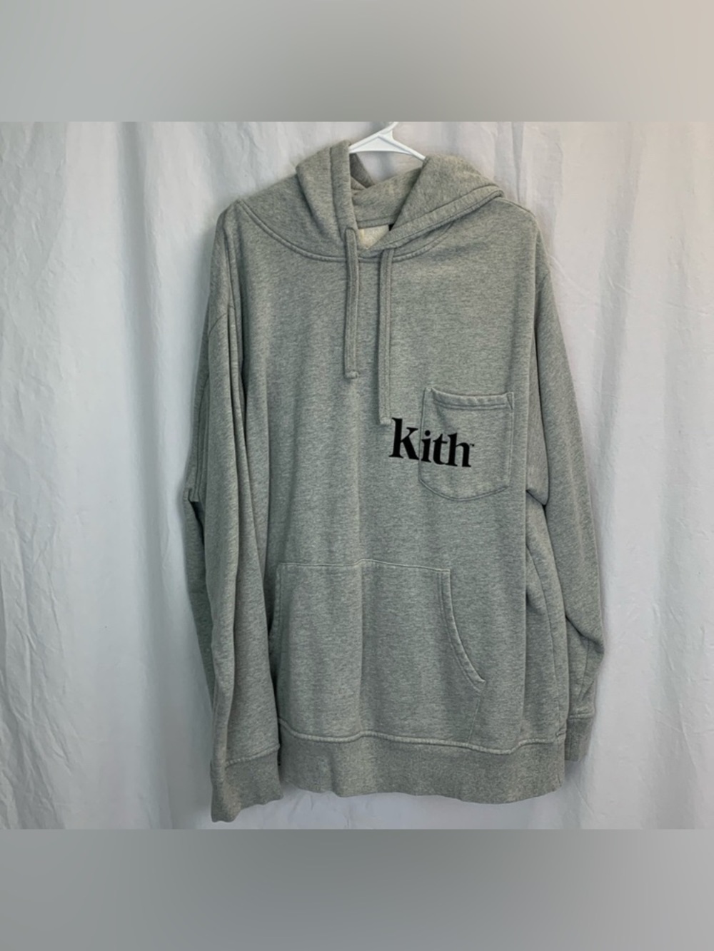 Kith Pocket Williams Hoody Heather Gray Men’s Size XXL